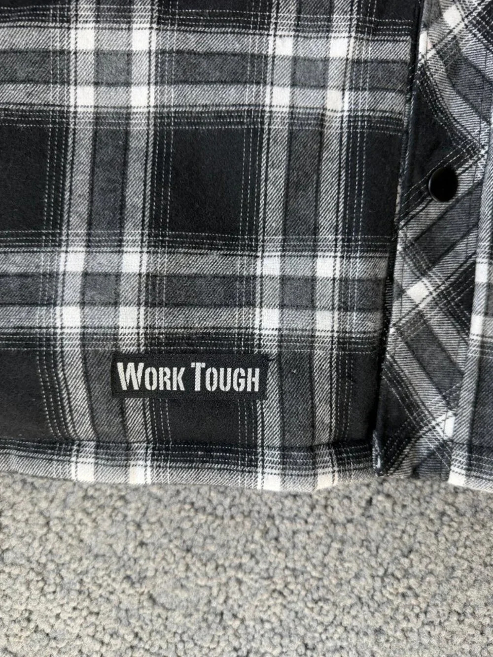 Snap-On Tools Choko Sawbuck Hackert Quilted Flannel Shacket Jacket Mens 3XL -NWT